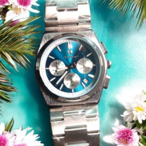 Poedagar Overseas Blue Chronograph – Inspired Luxury Edition